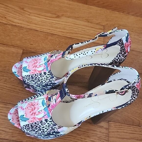 Jessica simpson platform heels sz 10 - Picture 3 of 5